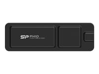 Silicon Power Px10 - Ssd - 1 Tb - Ekstern (Bærbar) - Usb 3.2 Gen 2 (Usb-C Kontakt) - Svart