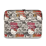 Pochette graffiti tags pour ordinateur 14 pouces - Beige