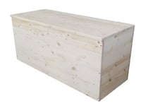 TOTAL WOOD 2012 Coffre de Rangement, Banc de Rangement en Bois pour jardin extérieur extérieur 70x40x40 cm également sur mesurenaturel non traité