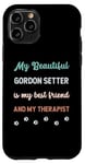 Coque pour iPhone 11 Pro Adorable chien Gordon Setter pour papa, maman, ami et thérapeute