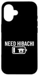 Coque pour iPhone 16 Batterie basse Hibachi japonaise nécessitant un Hibachi