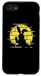 Coque pour iPhone SE (2020) / 7 / 8 Lapin de Pâques projecteur ombre silhouette lapin dessin animé