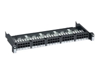 LexCom VDIG141501 - Patch-panel - mörkgrå, RAL 7016 - 1U - 19 - 50 portar
