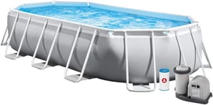 INTEX Piscine Ovale Prisma Frame 503X274X122 Avec Pompe Filtre 26796 Hors Sol