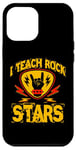 Coque pour iPhone 12 Pro Max J'enseigne le rock aux stars du rock, professeur de musique, Rock On Graphic