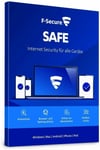 F-SECURE SAFE INTERNET SECURITY 2024 - FOR 5 DEVICES PC MAC ANDROID RETAIL BOX