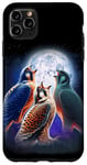 iPhone 11 Pro Max 3 Falcon Howling At The Moon Funny Hawk Bird Lover Birder Case