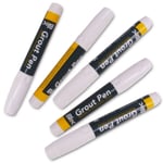 GROUT REFRESHER PEN White Kitchen Bathroom Wall Floor Tiles Revive Restore Mould