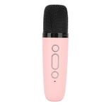 (Pink)Mini Karaoke Machine With Wireless Microphone Portable BGS