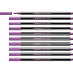 Metallisk filtpenna - STABILO Pen 68 metallic - Förpackning med 10 pennor med medium spets - Rosa