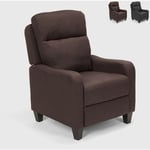 Fauteuil relax inclinable avec repose-pieds Kyoto Delight Couleur: Marron