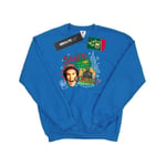 Elf Mens North Pole Sweatshirt XL Royal Blue Royal Blue XL