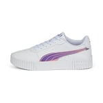 PUMA Carina 2.0 Holo Jr Basket, White Silver, 37 EU