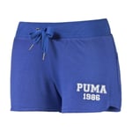 Puma Style Athletic Womens Dazzling Blue Sport Short Shorts 836403 31 RW22 - Size 8 UK