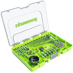 Greenworks Drill and Screw bits (extensive Set of 60 Pieces of Pick and Click bits Suitable for All Drills and Cordless Screwdrivers)