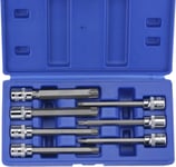 Coffret De Douilles Torx,T25 T30 T40 T45 T50 T55 T60 3/8"" Drive,Douille En Acier Cr-V Avec Embout En Acier S2-(Applications : Pour Les Fixations),7 Pièces