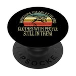 Wrestling The Art Of Folding Clothes With People Wrestler PopSockets Adhesive PopGrip