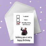 Cliff Richard Funny Birthday Card - Mentally dating ...