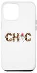iPhone 15 Pro Max Animal Letters Red Rose Chic,Chic Writing, Leopard Flower Case