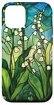 iPhone 12/12 Pro Elegant Florals Lily of the Valley Stained Glass Case