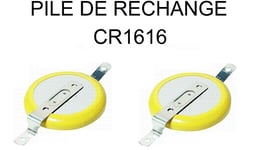 Lot 2 Piles Batterie De Rechange Cr1616 Pour Pokemon Rouge, Bleu, Jaune-Game Boy