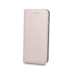 ETUI FOLIO HOUSSE SMART MAGNETIQUE POUR IPHONE 14 6.1 DE COULEUR ROSE GOLD