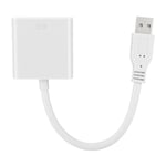 USB 3.0 To VGA Adapter Cable For Win 7/8 System (White) GDS