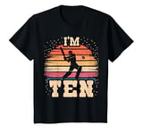 Youth Cricket 10 Year Old Birthday Boy Girl 10th Cricket Birthday T-Shirt