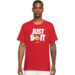 T-Shirt Nike Homme Manche Courte dv1212 657 Vêtement de Sport Rouge Just Do It