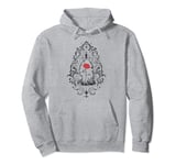 Disney Beauty And The Beast Red Rose Sweat à Capuche