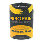 Ferropaint® Paint Magnétique Au Charbon de Bois Pour Murs, Chambre, Bureau, Cuisine, Salle de Jeux, Salle de Classe, Bricolage et Rénovation - 5 Litres