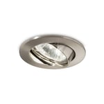 Luminaire À Encastré Réglable Ideal Lux Swing Nickel Ø8.2cm Xh 2cm GU10