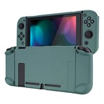 eXtremeRate PlayVital Coque de Protection pour Nintendo Switch Console Coque Grip Protection Manette pour Switch Joycon Housse de Protection pour Switch(Vert Chasseur)