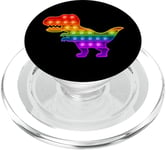 Pop It Dinosaur Rainbow Fidget Toy for Kids PopSockets PopGrip for MagSafe