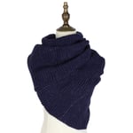 FENGHUAN Scarf Autumn And Winter Simple Casual Cashmere Scarf Men And Women Warm Jacquard All-Match Scarf Gold Wire Diagonal Navy Blue