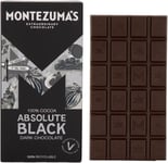 Montezuma's Absolute Black, 100% Cocoa, Dark Chocolate, Gluten Free & Naturally