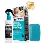 NitWits All-In-One Head Lice Treatment Spray Includes Nit Comb 120ml