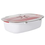 Vaorwne Microwave Steamer Basket Safe Fish Food Microwave Oven Steamer Steaming Dish Kitchen Supplies New