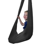 YANFEI Indoor Therapy Swing For Kids - Sensory Swing Great For Autism, ADHD, And Sensory Processing Disorder - Snuggle Swing Hammock Chair Toy Fun (Color : BLACK, Size : 150X280CM/59X110IN)