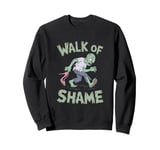 Zombie Walk of Shame - Funny Halloween Design Sweatshirt