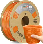 TPU High Speed Filament 1,75 mm,Flexible 95A TPU Roll,bobine de 1 kg (2,2 lb),Précision Dimensionnelle +/- 0,02 mm,Pour Imprimante 3D (HS Orange)(Q580)