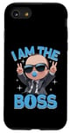 Coque pour iPhone SE (2020) / 7 / 8 Baby Boss « I Am The Boss » Like A Boss Kids