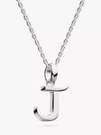 Kit Heath Skript Collection Signature Initial Pendant Necklace, Silver