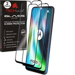 TECHGEAR 2 Pack 3D GLASS Edition Compatible for Motorola Moto G9 Play, Edge to Edge Tempered Glass Screen Protector [Full Screen] [9H Hardness] [Crystal Clarity] [Scratch-Resistant] [No-Bubble]