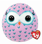 BNWT! TY - SQUISH-A-BOOS - WINKS THE OWL - SOFT, PLUSH CUSHION 10" APPROX.