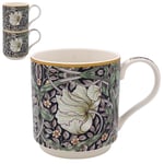 William Morris Pimpernel Midnight - 2-pack stapelbara muggar