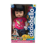 Cicciobello Best Friends - Poupée de 42 cm avec Fonction Pleurs, modèle avec t-Shirt Rouge avec Recette sur Le Dos, pour Enfants à partir de 2 Ans