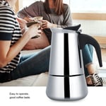 (300ml)Portable Stainless Steel Coffee Pot Moka Maker Mocha Pot IS