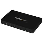 StarTech.com Répartiteur vidéo HDMI 4K à 2 ports - Splitter HDMI 1 x 2 avec boîtier en aluminium - 4K @ 30Hz (ST122HD4K)