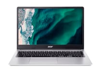 ACER Chromebook 315 CB315-4H-C7R0, Ordinateur Portable 15'' HD (Intel Celeron N4500, RAM 4Go, 128Go eMMC, Chrome OS), Laptop Gris, Clavier AZERTY (Français)